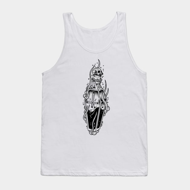 Coffin Potion Bottle Tank Top by btcillustration